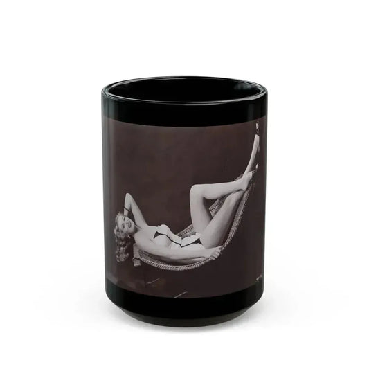 Anita Ekberg #263 (Vintage Female Icon) Black Coffee Mug 15oz - Go Mug Yourself