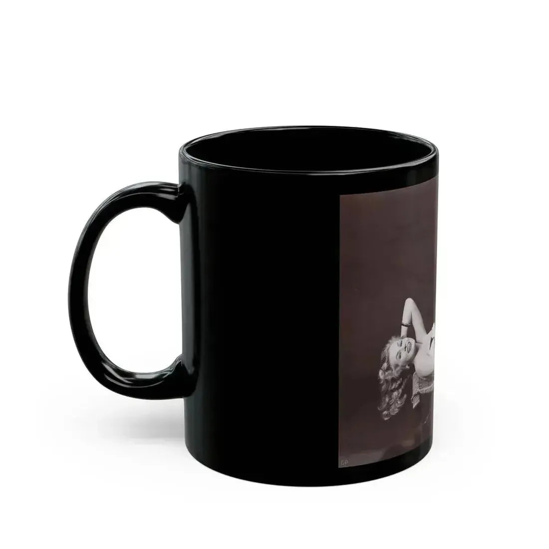 Anita Ekberg #263 (Vintage Female Icon) Black Coffee Mug - Go Mug Yourself