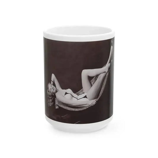 Anita Ekberg #263 (Vintage Female Icon) White Coffee Mug 15oz - Go Mug Yourself