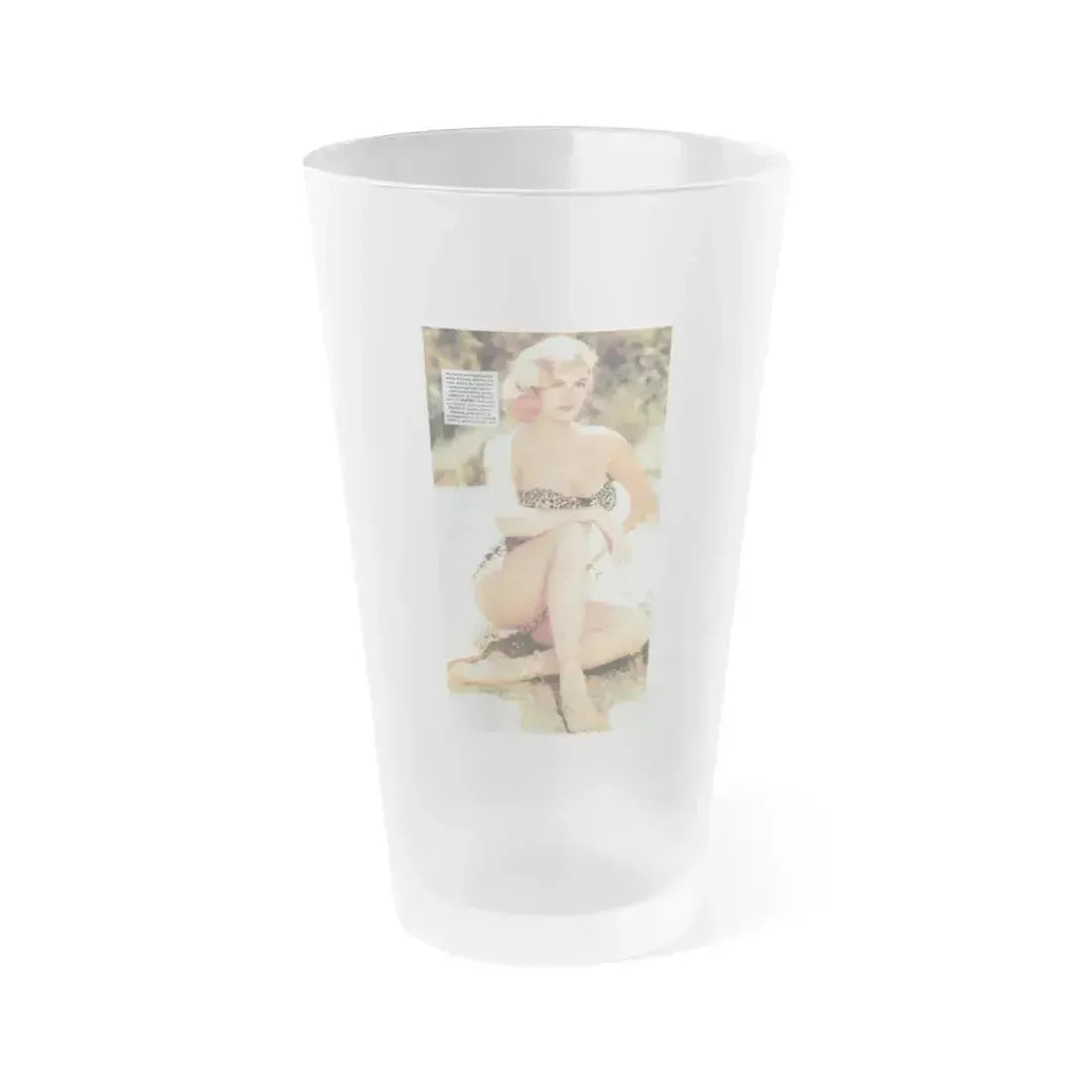 Anita Ekberg #264 1 (Vintage Female Icon) Frosted Pint Glass 16oz 16oz Frosted - Go Mug Yourself