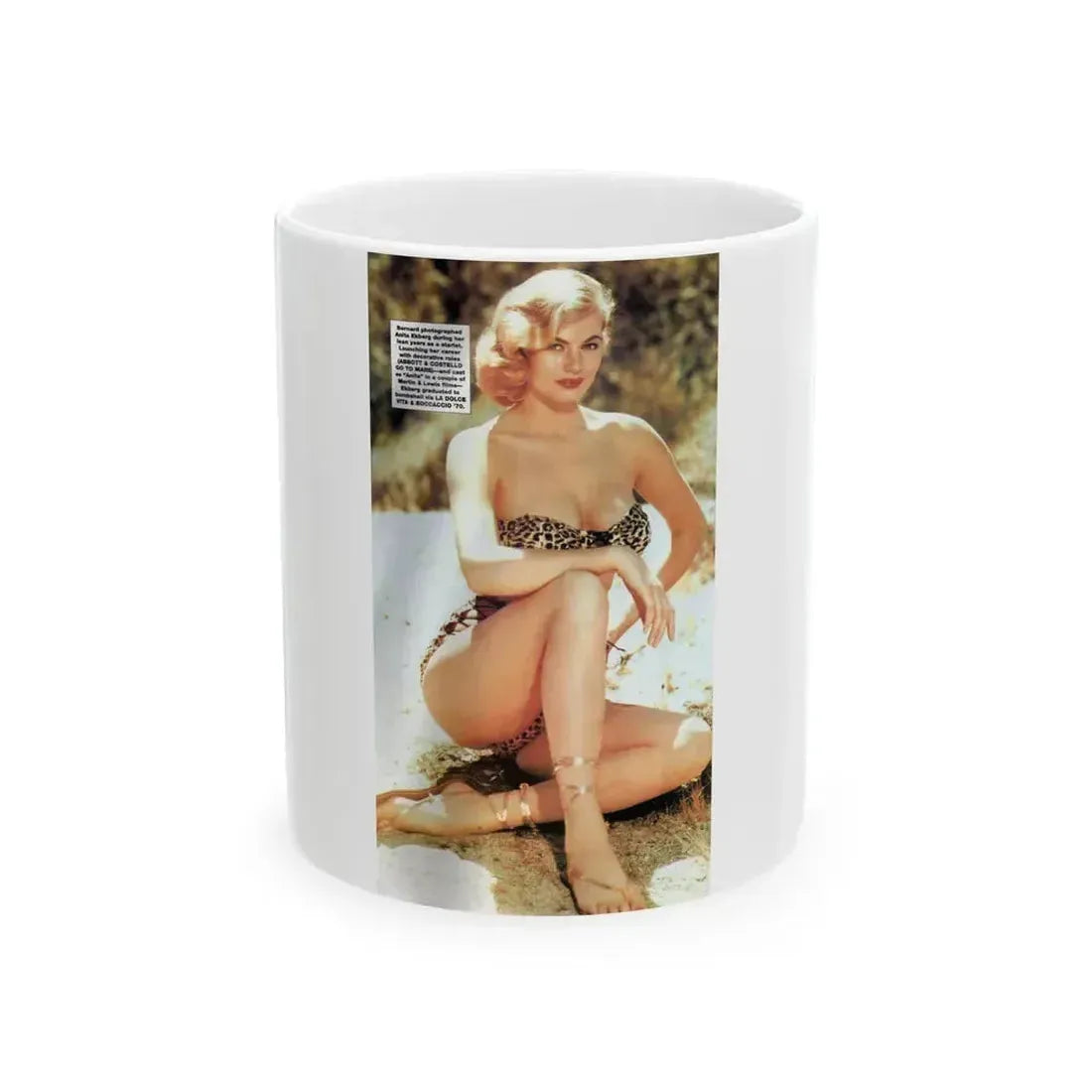 Anita Ekberg #264_1 (Vintage Female Icon) White Coffee Mug 11oz - Go Mug Yourself