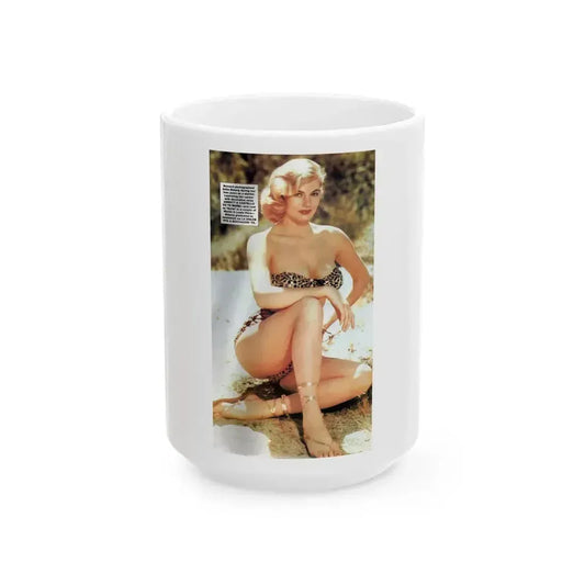 Anita Ekberg #264_1 (Vintage Female Icon) White Coffee Mug 15oz - Go Mug Yourself