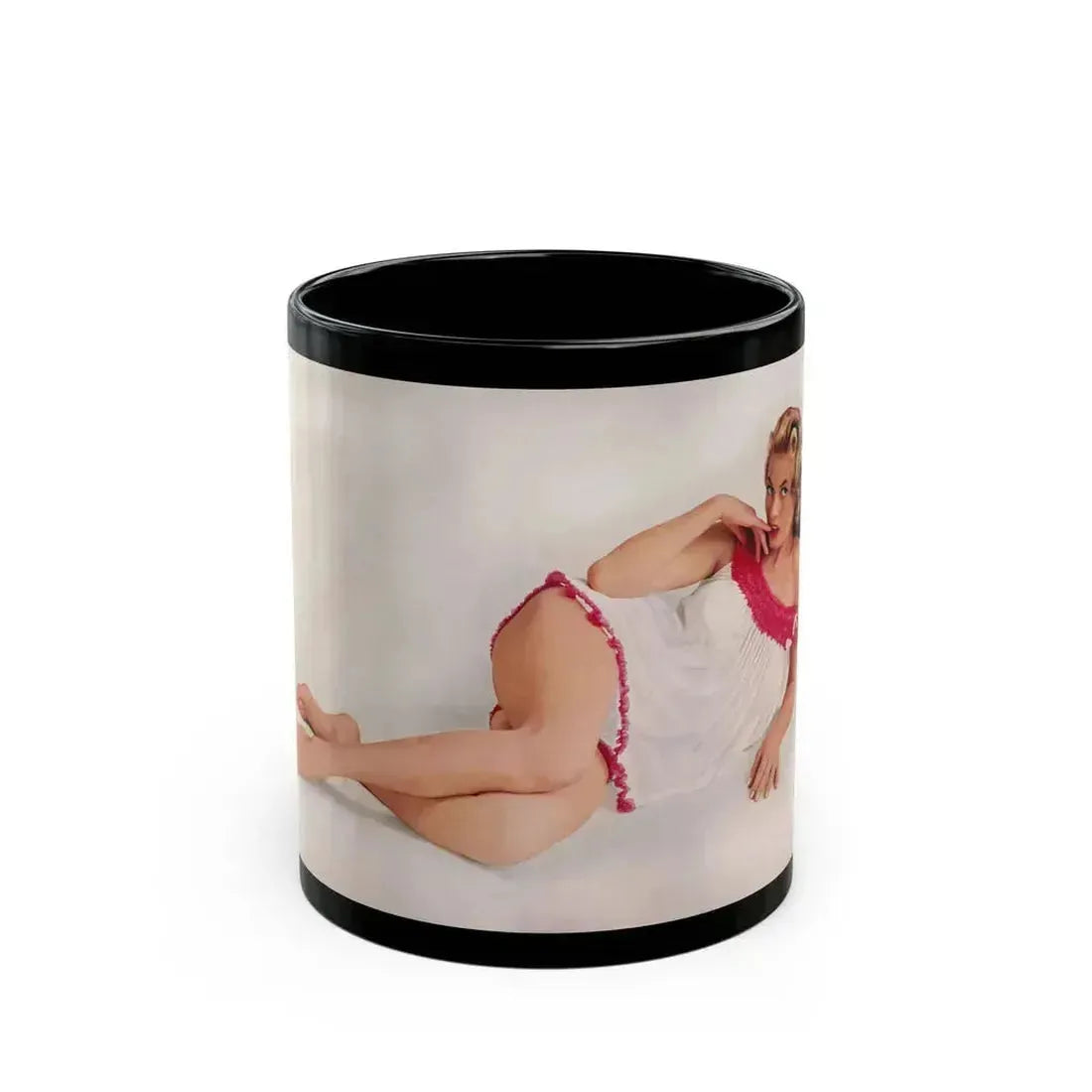 Anita Ekberg #268 (Vintage Female Icon) Black Coffee Mug 11oz - Go Mug Yourself