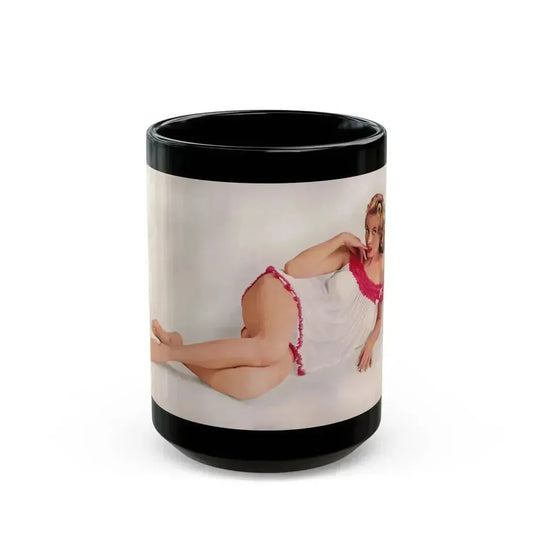 Anita Ekberg #268 (Vintage Female Icon) Black Coffee Mug 15oz - Go Mug Yourself