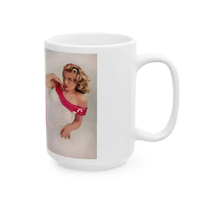 Anita Ekberg #268 (Vintage Female Icon) White Coffee Mug - Go Mug Yourself