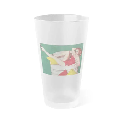 Anita Ekberg #269 1 (Vintage Female Icon) Frosted Pint Glass 16oz 16oz Frosted - Go Mug Yourself