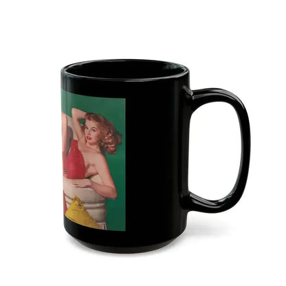 Anita Ekberg #269 (Vintage Female Icon) Black Coffee Mug - Go Mug Yourself