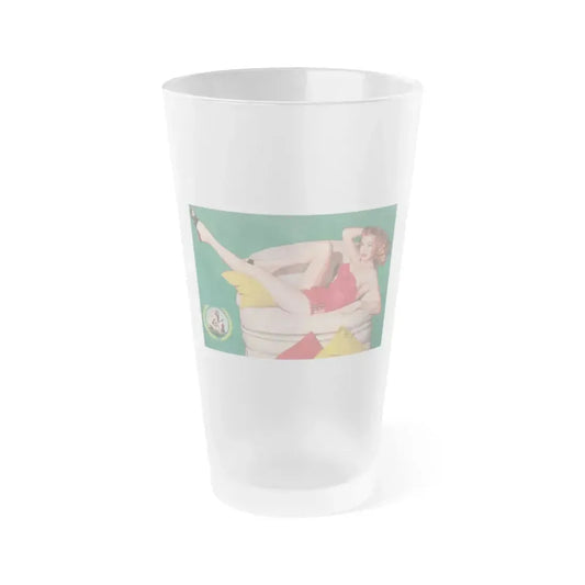Anita Ekberg #269 (Vintage Female Icon) Frosted Pint Glass 16oz 16oz Frosted - Go Mug Yourself