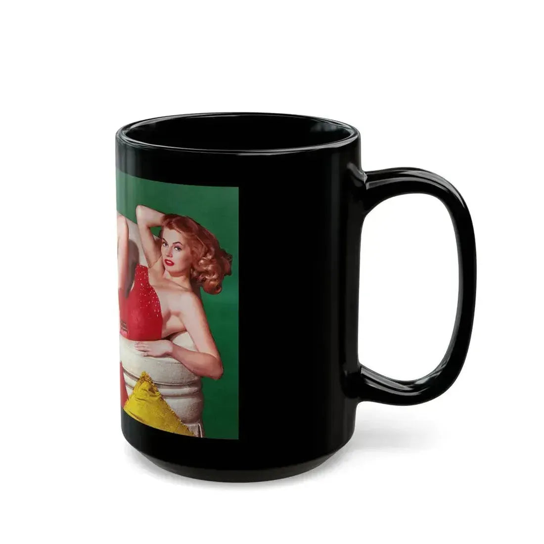 Anita Ekberg #269_1 (Vintage Female Icon) Black Coffee Mug - Go Mug Yourself