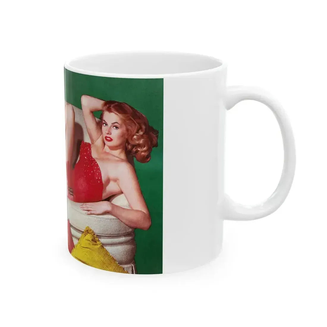 Anita Ekberg #269_1 (Vintage Female Icon) White Coffee Mug - Go Mug Yourself
