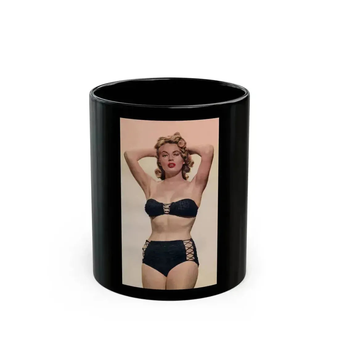 Anita Ekberg #271 (Vintage Female Icon) Black Coffee Mug 11oz - Go Mug Yourself