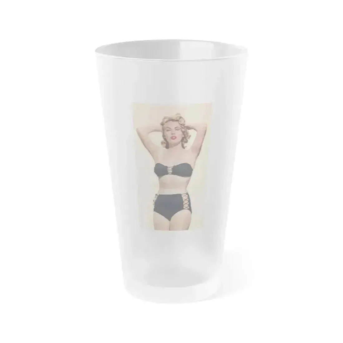 Anita Ekberg #271 (Vintage Female Icon) Frosted Pint Glass 16oz 16oz Frosted - Go Mug Yourself