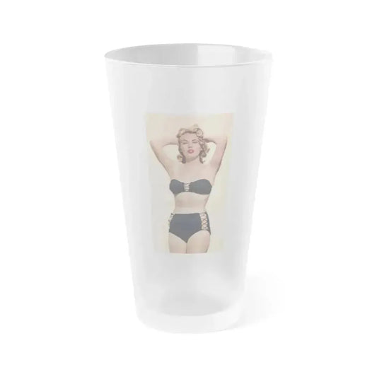 Anita Ekberg #271 (Vintage Female Icon) Frosted Pint Glass 16oz 16oz Frosted - Go Mug Yourself