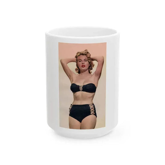 Anita Ekberg #271 (Vintage Female Icon) White Coffee Mug 15oz - Go Mug Yourself