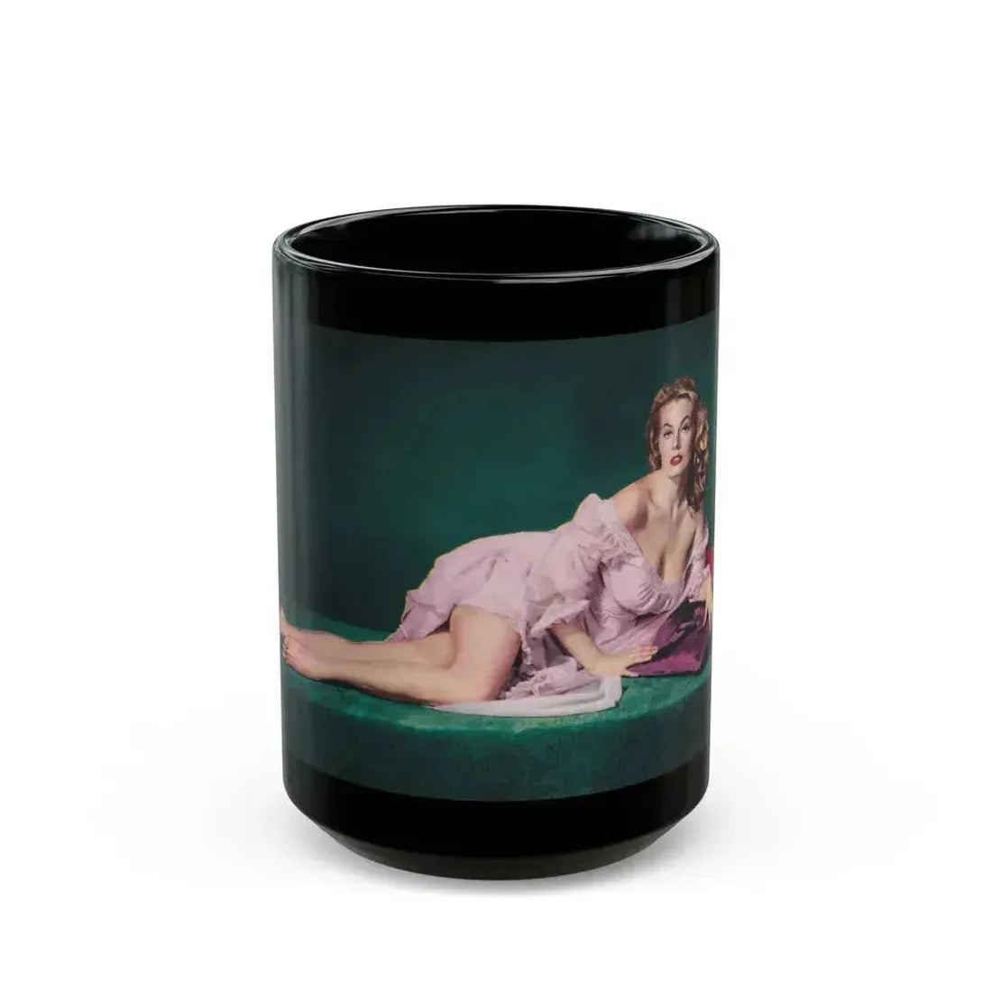 Anita Ekberg #272 (Vintage Female Icon) Black Coffee Mug 15oz - Go Mug Yourself