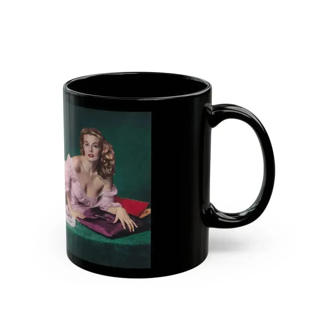 Anita Ekberg #272 (Vintage Female Icon) Black Coffee Mug - Go Mug Yourself
