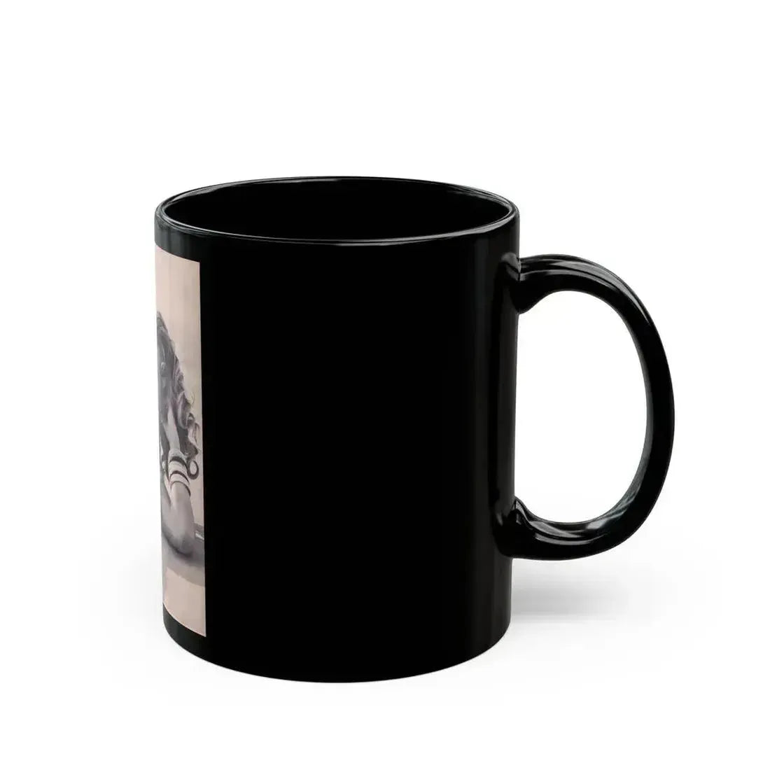 Anita Ekberg #274 - See through top (Vintage Female Icon) Black Coffee Mug - Go Mug Yourself