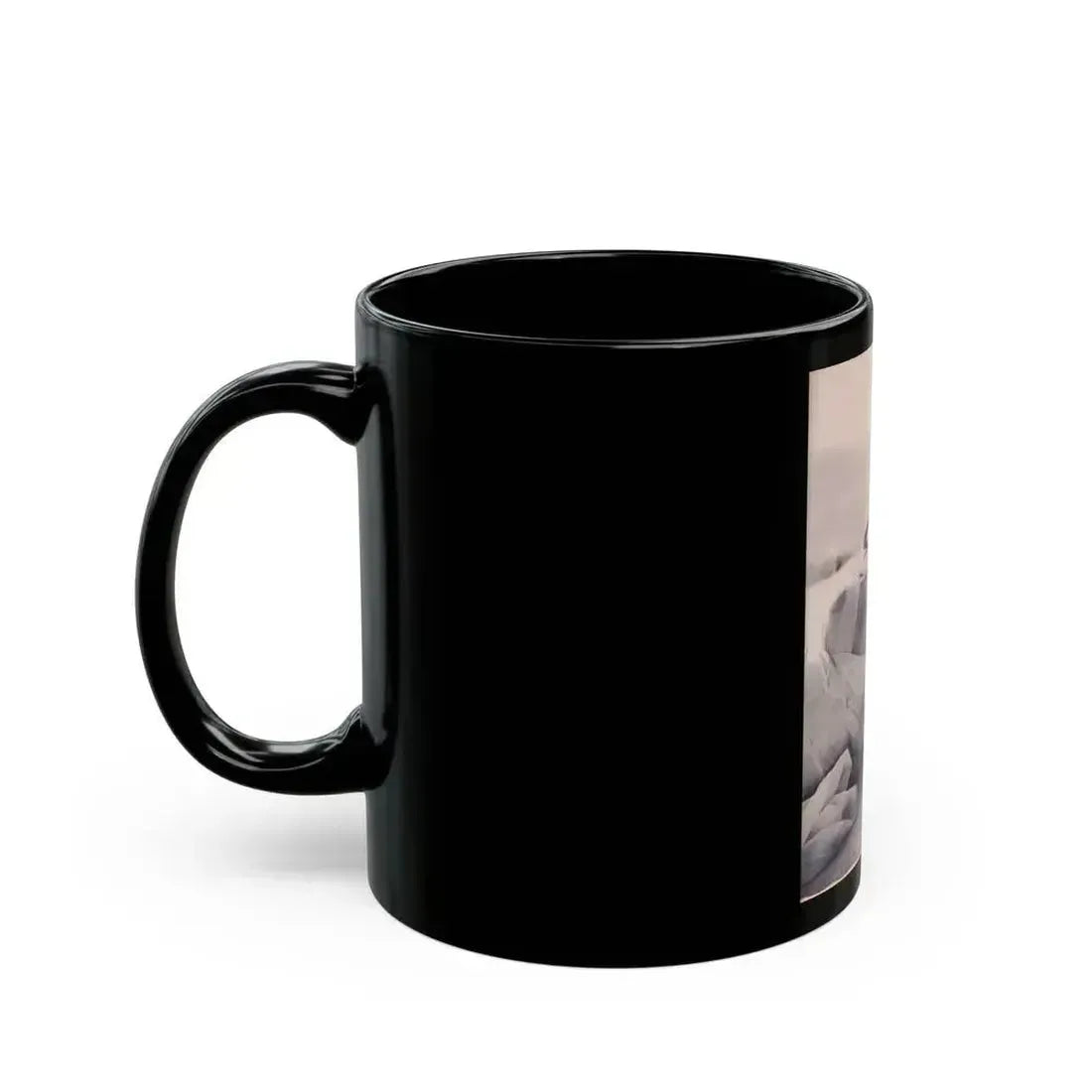 Anita Ekberg #274 - See through top (Vintage Female Icon) Black Coffee Mug - Go Mug Yourself