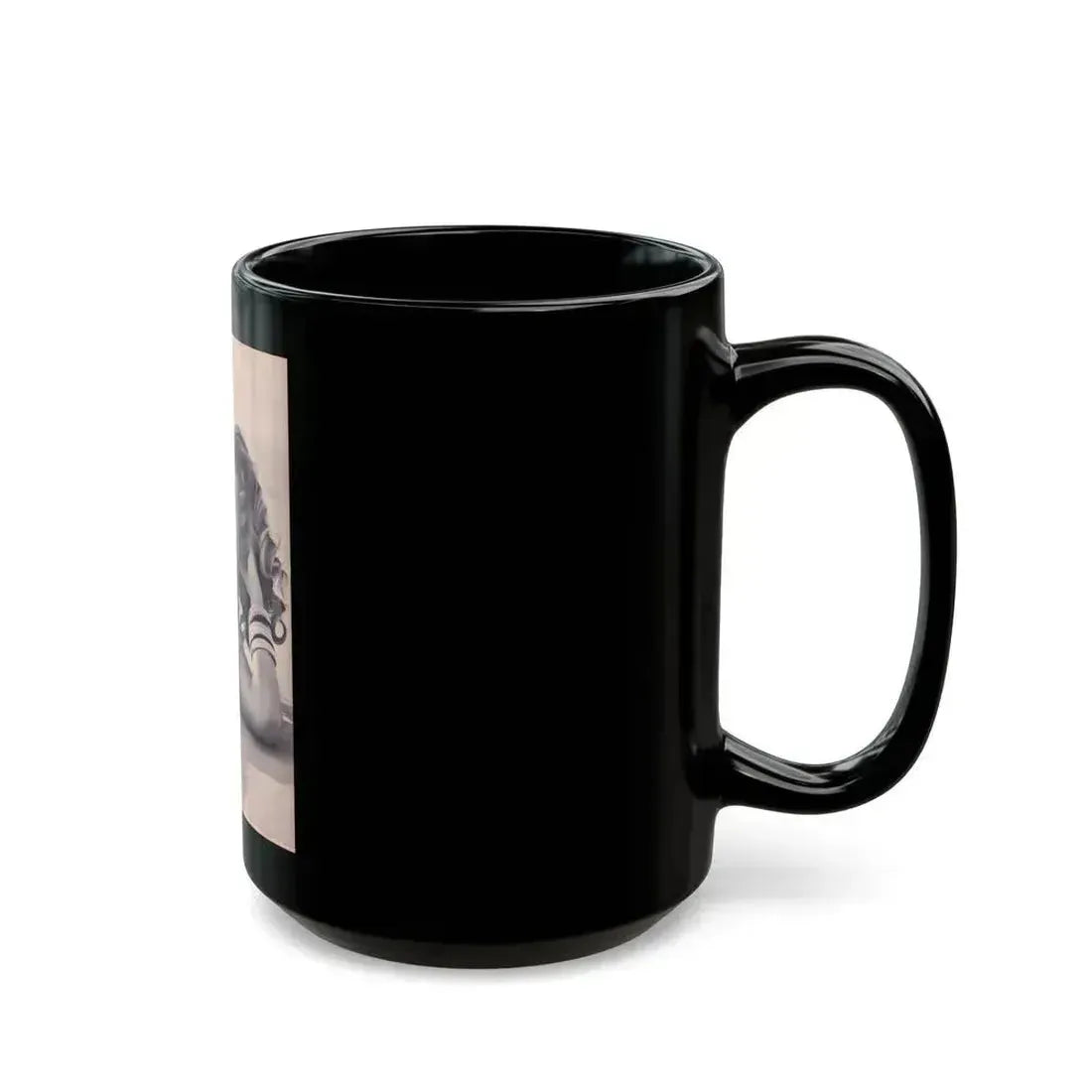 Anita Ekberg #274 - See through top (Vintage Female Icon) Black Coffee Mug - Go Mug Yourself