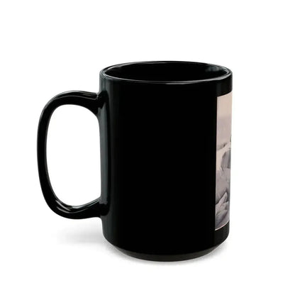 Anita Ekberg #274 - See through top (Vintage Female Icon) Black Coffee Mug - Go Mug Yourself