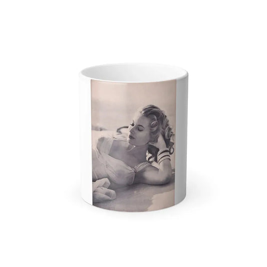 Anita Ekberg #274 - See through top (Vintage Female Icon) Color Changing Coffee Mug 11oz - Go Mug Yourself