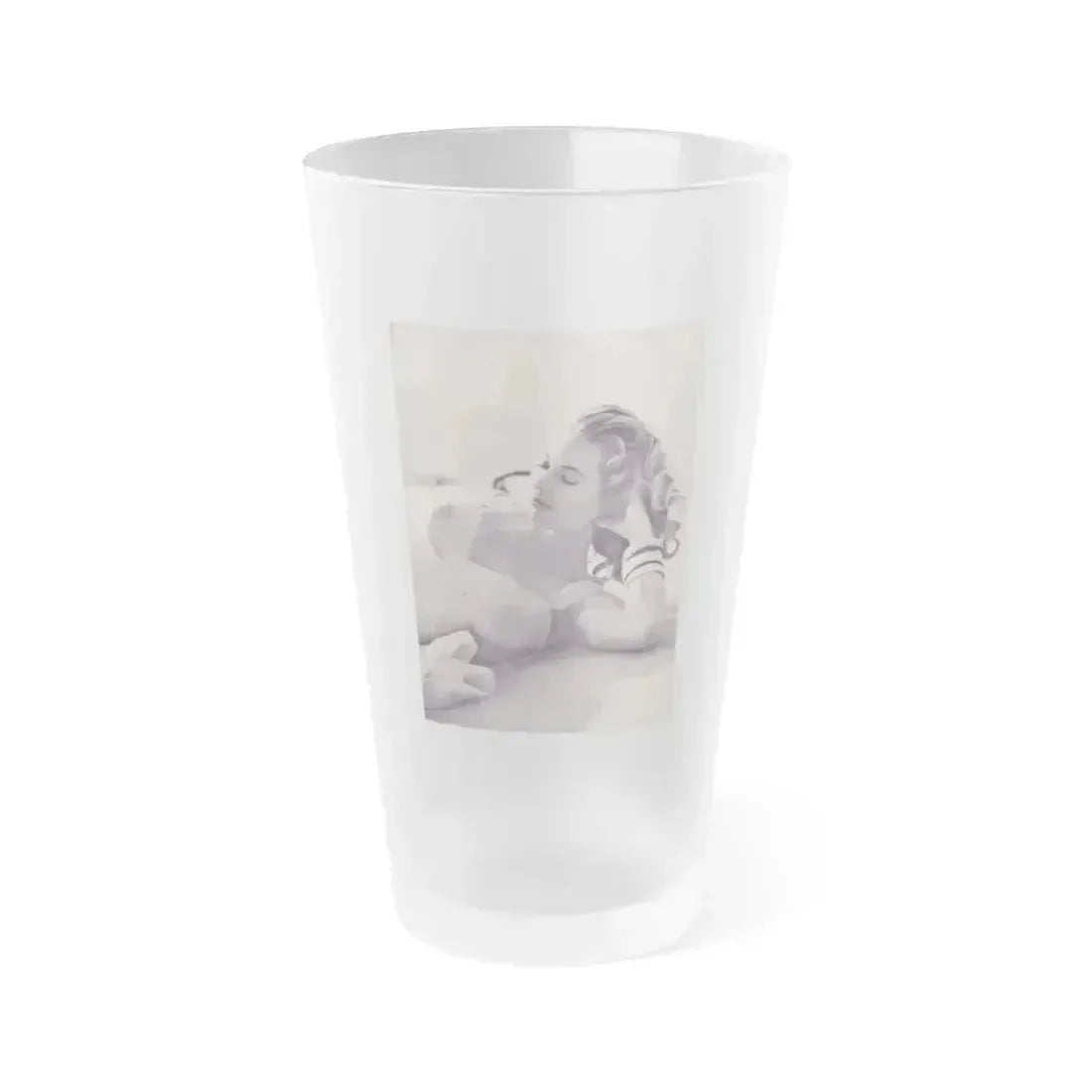 Anita Ekberg #274 - See through top (Vintage Female Icon) Frosted Pint Glass 16oz 16oz Frosted - Go Mug Yourself