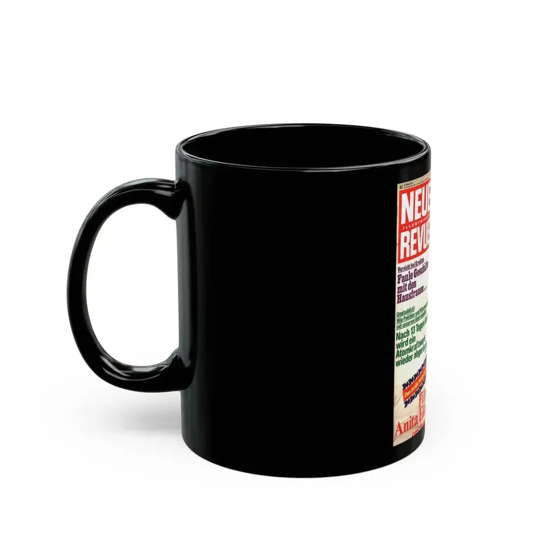 Anita Ekberg #280 - Mag. Cover (Vintage Female Icon) Black Coffee Mug - Go Mug Yourself