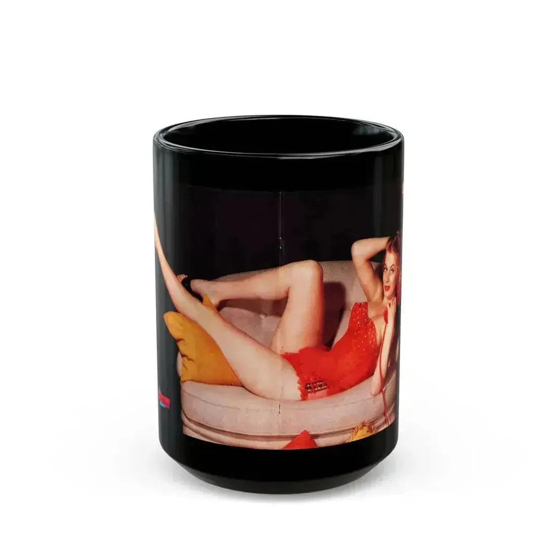 Anita Ekberg #281 (Vintage Female Icon) Black Coffee Mug 15oz - Go Mug Yourself