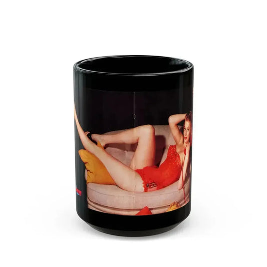 Anita Ekberg #281 (Vintage Female Icon) Black Coffee Mug 15oz - Go Mug Yourself