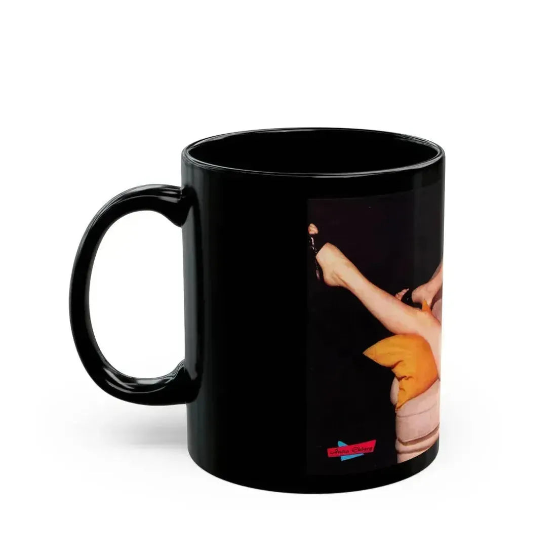 Anita Ekberg #281 (Vintage Female Icon) Black Coffee Mug - Go Mug Yourself
