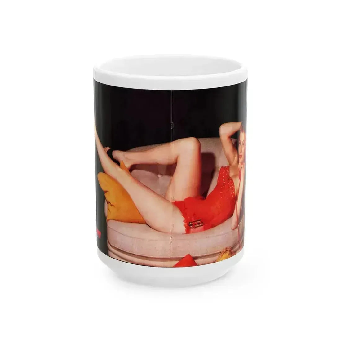 Anita Ekberg #281 (Vintage Female Icon) White Coffee Mug 15oz - Go Mug Yourself