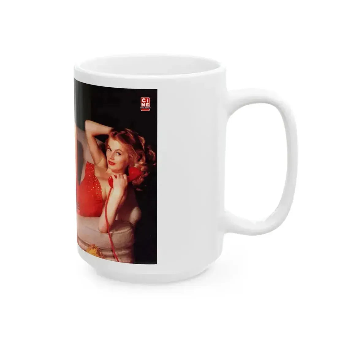Anita Ekberg #281 (Vintage Female Icon) White Coffee Mug - Go Mug Yourself
