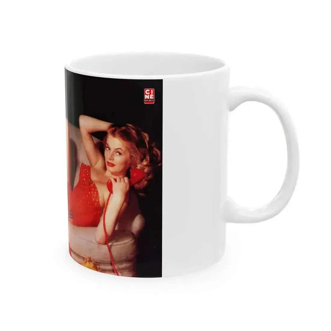 Anita Ekberg #281 (Vintage Female Icon) White Coffee Mug - Go Mug Yourself
