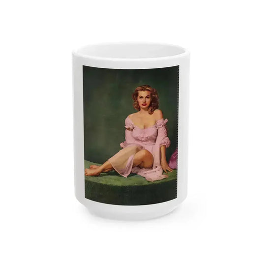 Anita Ekberg #283 (Vintage Female Icon) White Coffee Mug 15oz - Go Mug Yourself