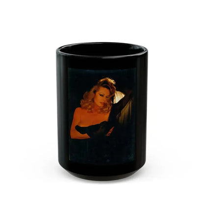 Anita Ekberg #288 - Italian Playboy Mag. Oct. '78 Photo (Vintage Female Icon) Black Coffee Mug 15oz - Go Mug Yourself