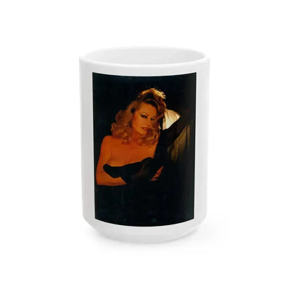 Anita Ekberg #288 - Italian Playboy Mag. Oct. '78 Photo (Vintage Female Icon) White Coffee Mug 15oz - Go Mug Yourself