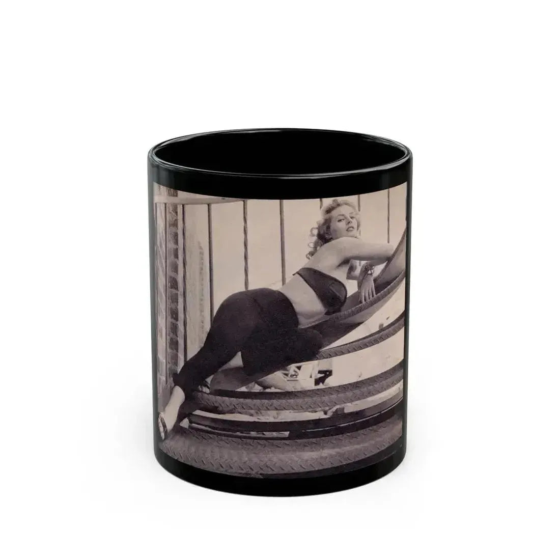 Anita Ekberg #292 (Vintage Female Icon) Black Coffee Mug 11oz - Go Mug Yourself