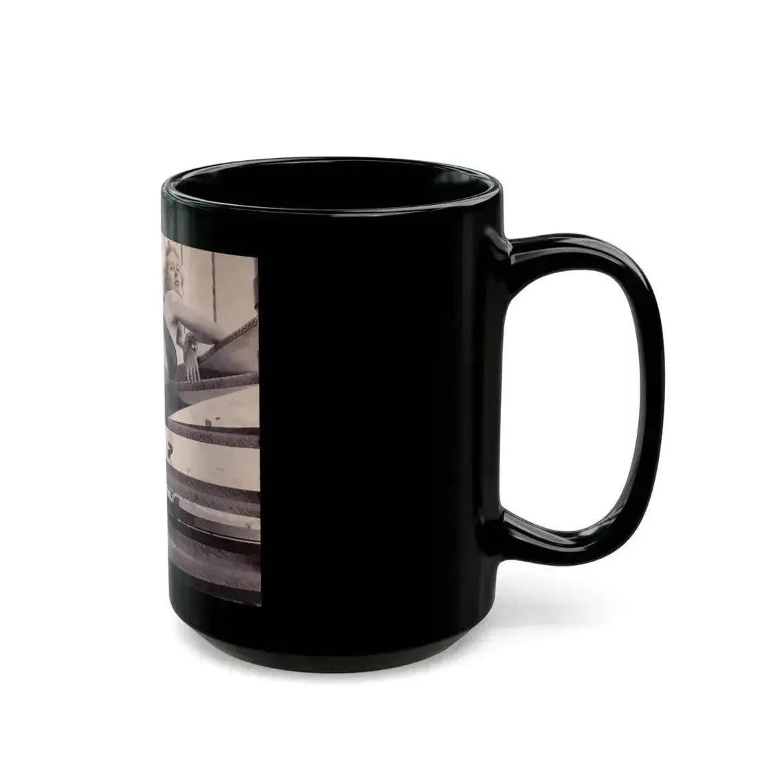 Anita Ekberg #292 (Vintage Female Icon) Black Coffee Mug - Go Mug Yourself