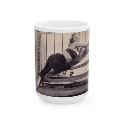 Anita Ekberg #292 (Vintage Female Icon) White Coffee Mug 15oz - Go Mug Yourself