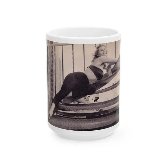 Anita Ekberg #292 (Vintage Female Icon) White Coffee Mug 15oz - Go Mug Yourself
