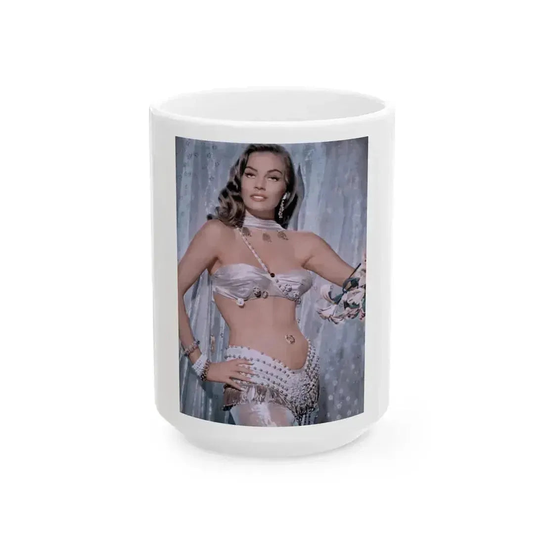 Anita Ekberg #293 (Vintage Female Icon) White Coffee Mug 15oz - Go Mug Yourself
