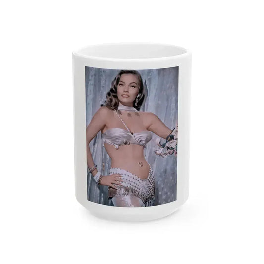Anita Ekberg #293 (Vintage Female Icon) White Coffee Mug 15oz - Go Mug Yourself