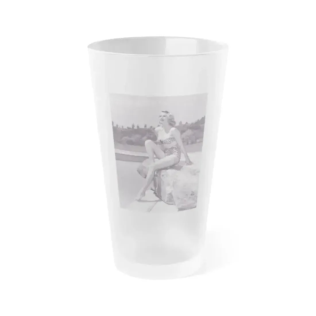 Anita Ekberg #294 (Vintage Female Icon) Frosted Pint Glass 16oz 16oz Frosted - Go Mug Yourself