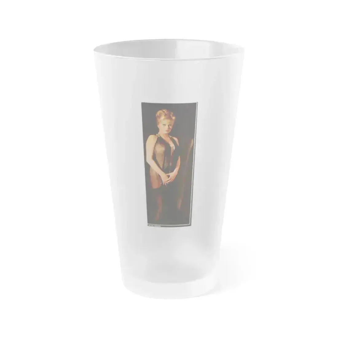 Anita Ekberg #295 (Vintage Female Icon) Frosted Pint Glass 16oz 16oz Frosted - Go Mug Yourself