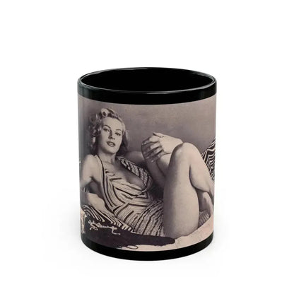 Anita Ekberg #296 (Vintage Female Icon) Black Coffee Mug 11oz - Go Mug Yourself
