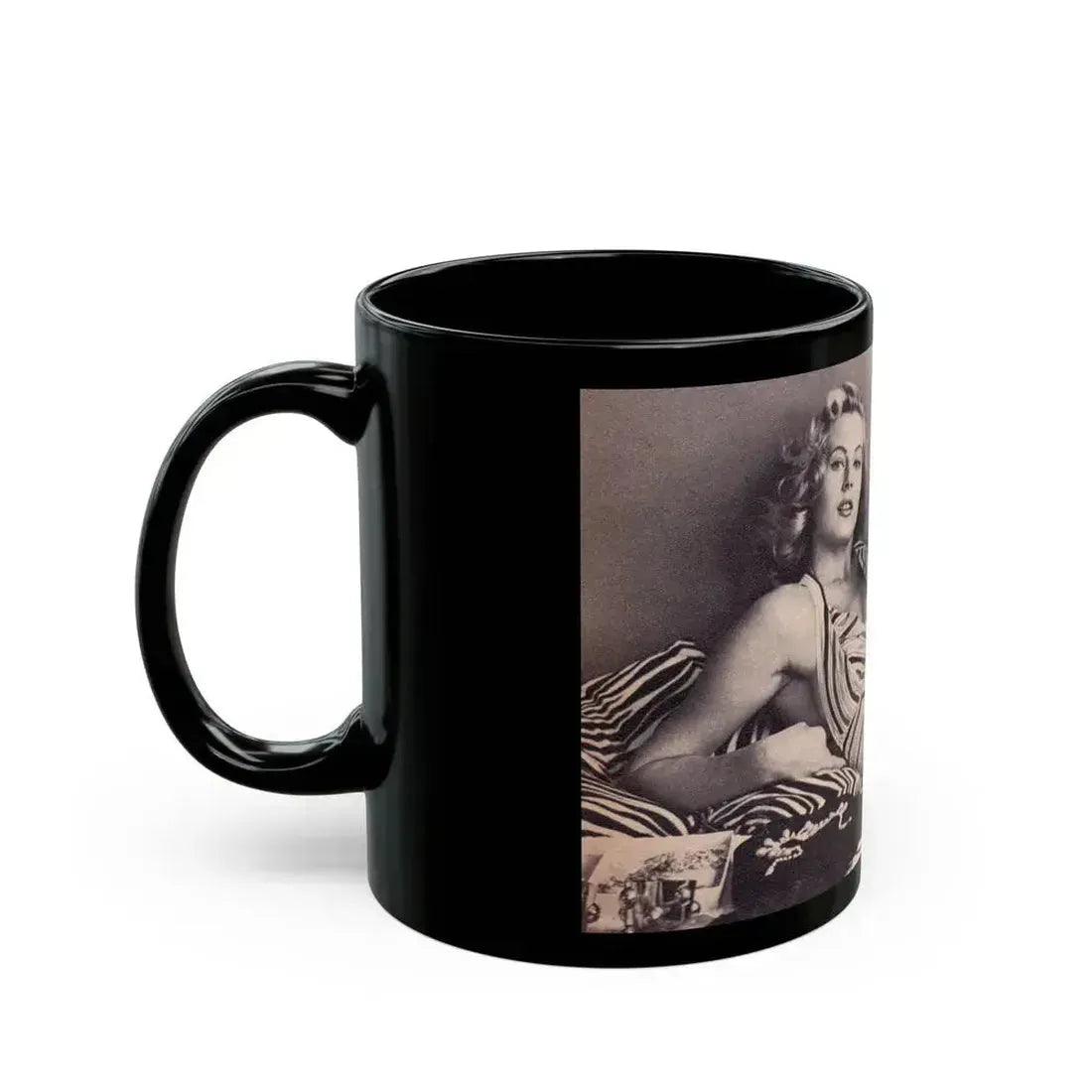 Anita Ekberg #296 (Vintage Female Icon) Black Coffee Mug - Go Mug Yourself