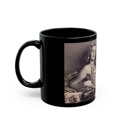 Anita Ekberg #296 (Vintage Female Icon) Black Coffee Mug - Go Mug Yourself