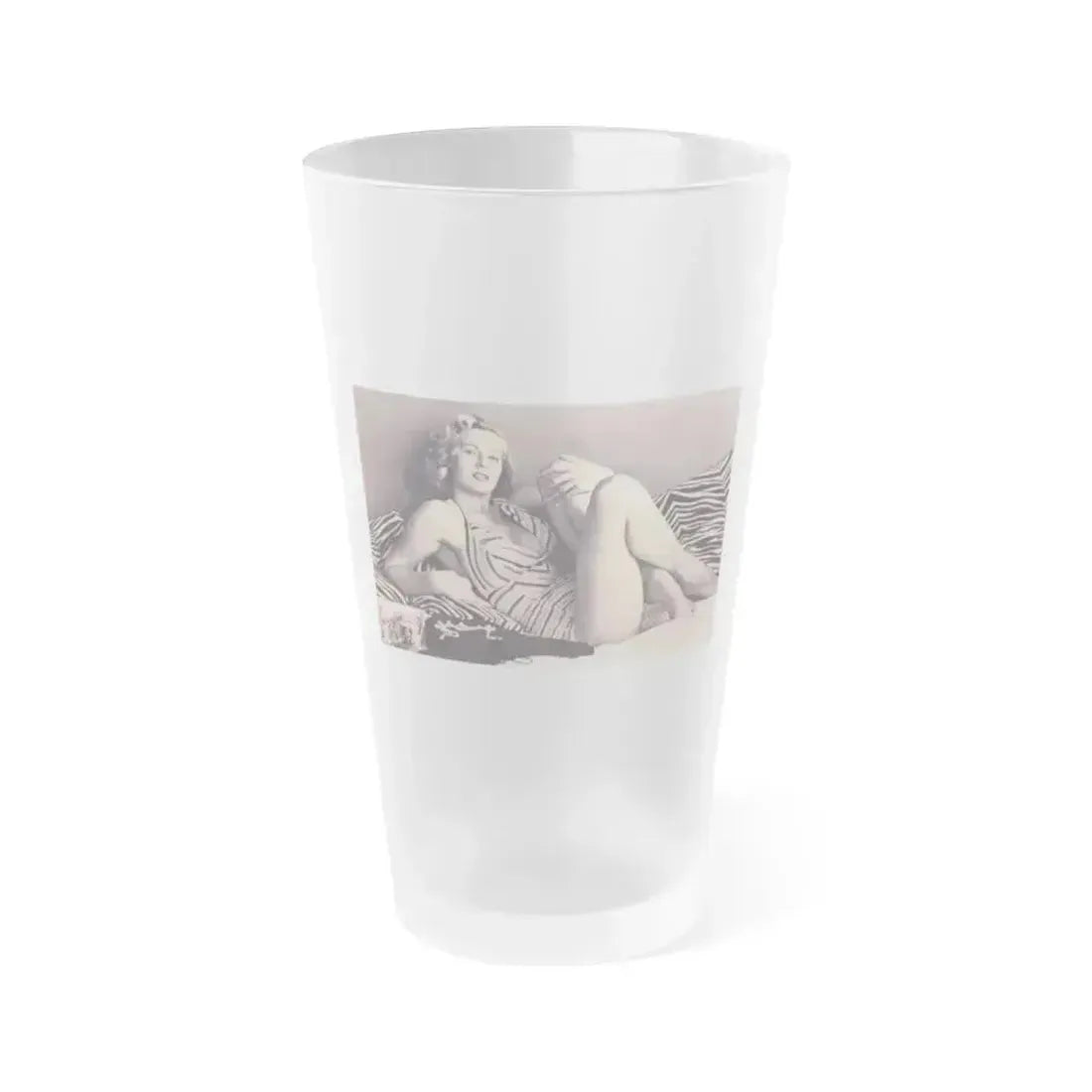 Anita Ekberg #296 (Vintage Female Icon) Frosted Pint Glass 16oz 16oz Frosted - Go Mug Yourself