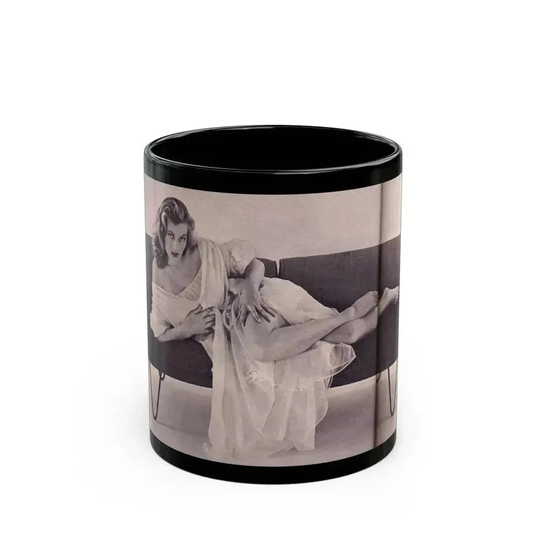 Anita Ekberg #297 (Vintage Female Icon) Black Coffee Mug 11oz - Go Mug Yourself