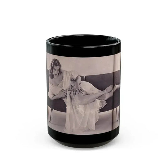 Anita Ekberg #297 (Vintage Female Icon) Black Coffee Mug 15oz - Go Mug Yourself